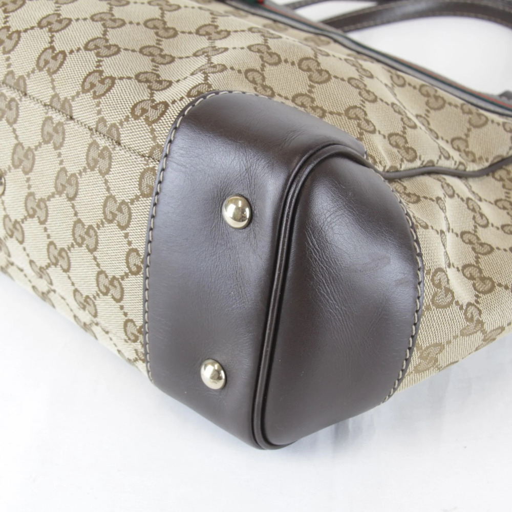 GUCCI Authentic Brown Leather Tote Bag - Picture 5 of 15